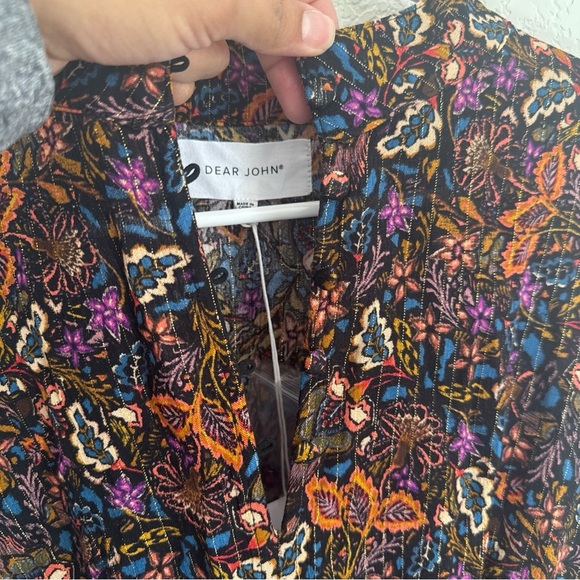 Dear John JAIA NOVELTY DRESS Floral Long Sleeve Size Small New With Tags - Picture 4 of 13
